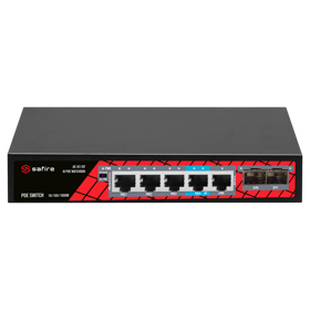 SWITCH 4 PORTAS GIGABIT POE 1 UPLINK 2 SFP