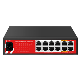 SWITCH 8 PORTAS POE 120W 8x10/100Mbps + 4x10/100/1000Mbps