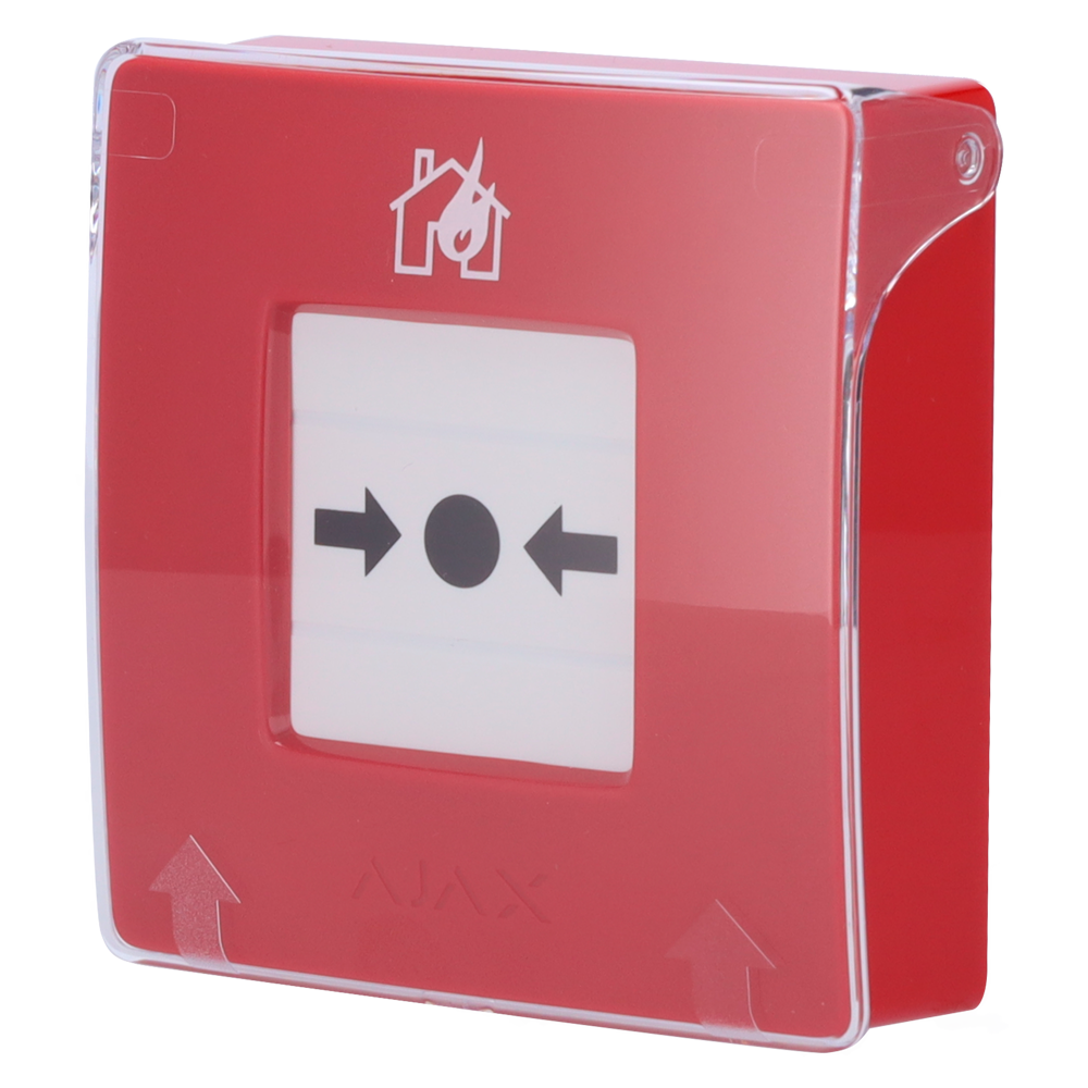 Botão de alarme de incêndio manual vermelho