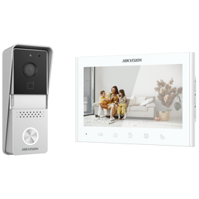 KIT VIDEO PORTEIRO HIKVISION 2 FIOS ANALÓGICO SUPERFICIE