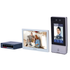 KIT VIDEO PORTEIRO IP WIFI FACIAL HIKVISION