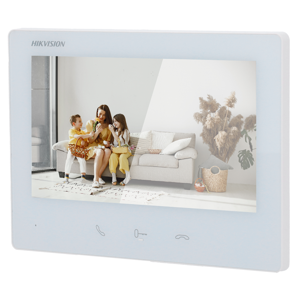 MONITOR VIDEO PORTEIRO 7" 2 FIOS WIFI BRANCO
